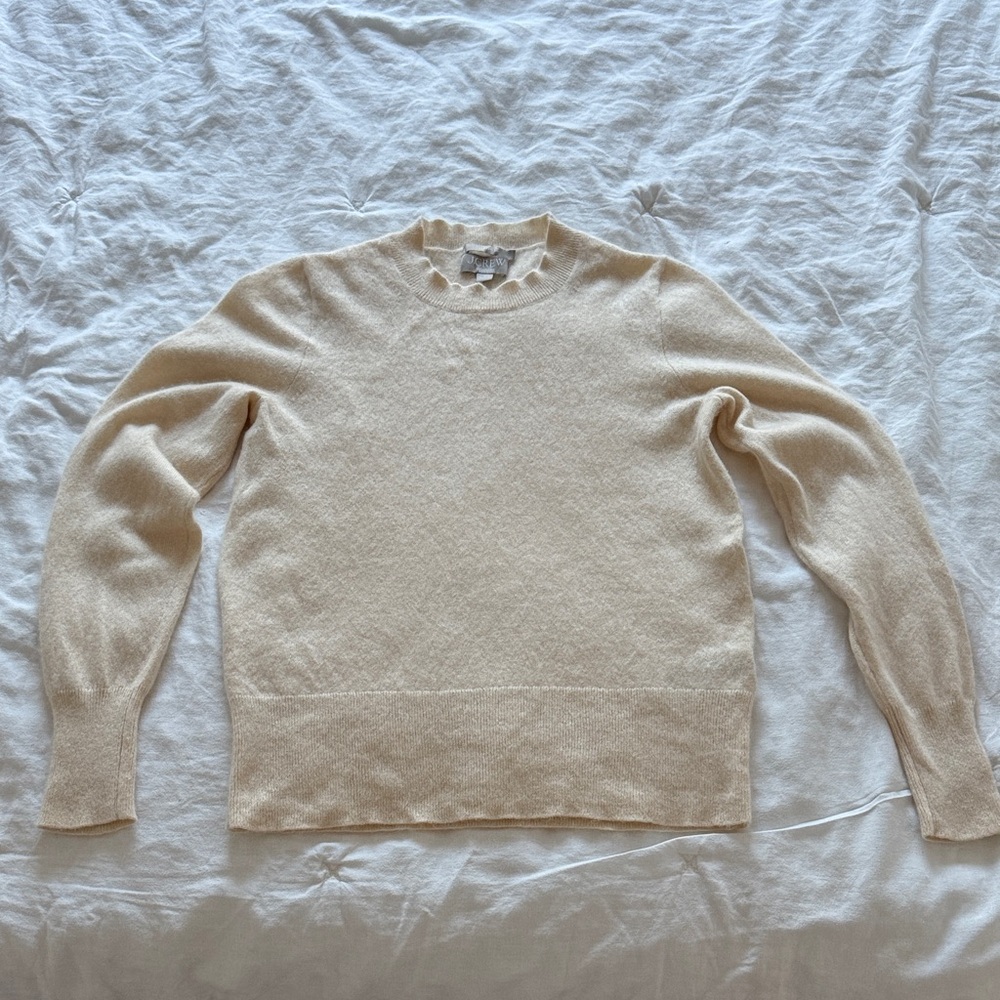 J Crew Cream Sweater